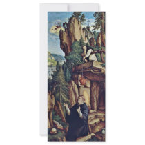 St. Benedict In Prayer By Meister Von Meßkirch (Be Custom Rack Card