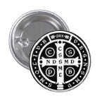 St. Benedict Medal Cross buttons