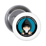 St Benedict of Nursia buttons