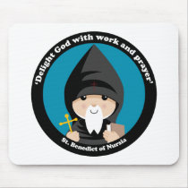 St Benedict of Nursia Mousepad