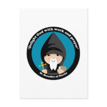 St Benedict of Nursia Postcard