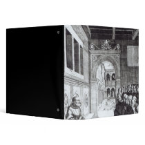 St. Benedict Preaching in the Monastery 3 Ring Binders