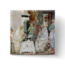 St. Benedict receiving hospitality Buttons