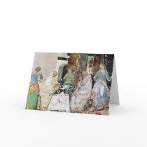 St. Benedict receiving hospitality Greeting Cards