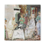 St. Benedict receiving hospitality Fridge Magnet