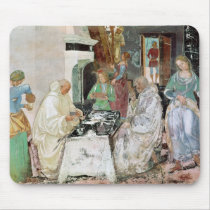 St. Benedict receiving hospitality Mouse Pads