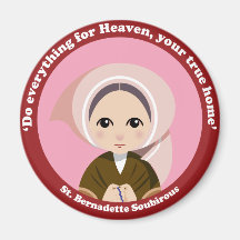 St. Bernadette Soubirous Fridge Magnets