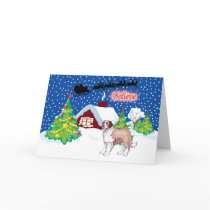 St Bernard Believe In Santa Christmas cards by freespiritdesigns St Bernard Believe In Santa Christmas cards
