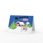 St Bernard Believe In Santa Christmas cards