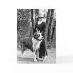 St Bernard & Boston Terrier, 1925 Greeting Card