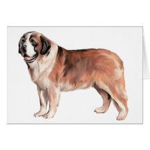 St.Bernard dog Cards