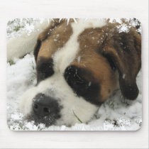 St Bernard Dog Mouse Pad