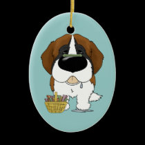 St. Bernard - Easter Bone Hunt, Anyone? ornaments