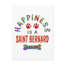 St. Bernard Happiness postcards