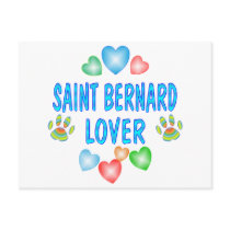 ST. BERNARD LOVER postcards