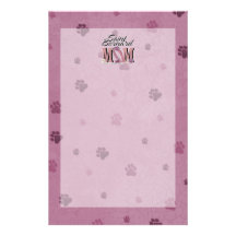 St Bernard MOM Personalized Stationery