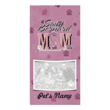St Bernard MOM Photo Card Template