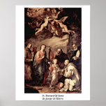 St. Bernard Of Siena By Jusepe De Ribera posters