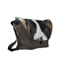 St Bernard Puppies Messenger Bag
