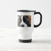 St Bernard Puppies Travel Mug