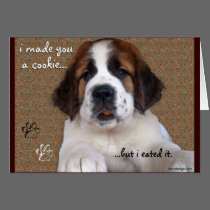 St Bernard Puppy Cookie