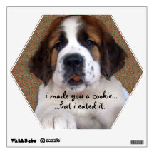 St Bernard Puppy Cookie Wall Decor