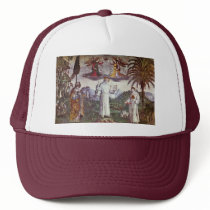 St. Bernardine And Two Saints Detail By Pinturicch Trucker Hats
