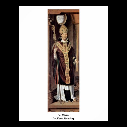 St. Blaise By Hans Memling Print