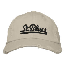 St Blues embroidered distressed cap Baseball Cap