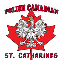 St Catharines Polish Canadian Leaf posters
