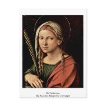St.Catherine By Antonio Allegri Da Correggio Post Card