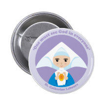 St. Catherine Laboure Button
