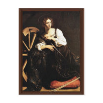 St. Catherine Of Alexandria By Michelangelo Merisi Post Card