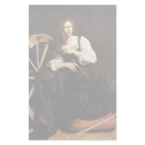 St. Catherine Of Alexandria By Michelangelo Merisi Stationery Paper