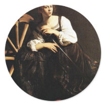 St. Catherine Of Alexandria By Michelangelo Merisi Stickers