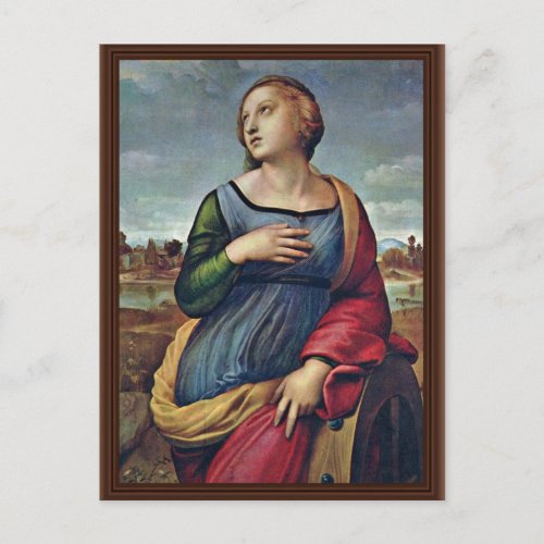 St. Catherine Of Alexandria By Raffael Post Card