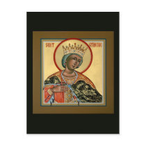 St. Catherine Prayer Card postcards