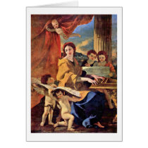 St. Cecilia By Nicolas Poussin Card