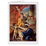 St. Cecilia By Nicolas Poussin Card