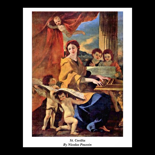 St. Cecilia By Nicolas Poussin Print
