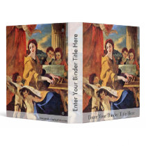 St. Cecilia By Poussin Nicolas (Best Quality) 3 Ring Binder