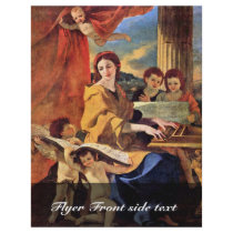 St. Cecilia By Poussin Nicolas (Best Quality) Flyer