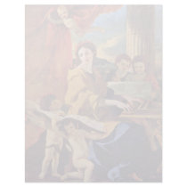 St. Cecilia By Poussin Nicolas (Best Quality) Customized Letterhead