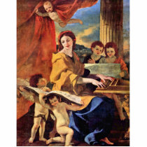 St. Cecilia By Poussin Nicolas (Best Quality) Photo Sculpture