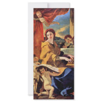 St. Cecilia By Poussin Nicolas (Best Quality) Rack Card Template
