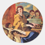 St. Cecilia By Poussin Nicolas (Best Quality) Stickers