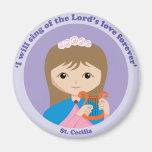 St. Cecilia Fridge Magnet