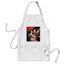 St. Cecilia With An Angel By Vouet Simon Apron