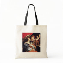 St. Cecilia With An Angel By Vouet Simon Bag