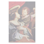 St. Cecilia With An Angel By Vouet Simon Stationery Design